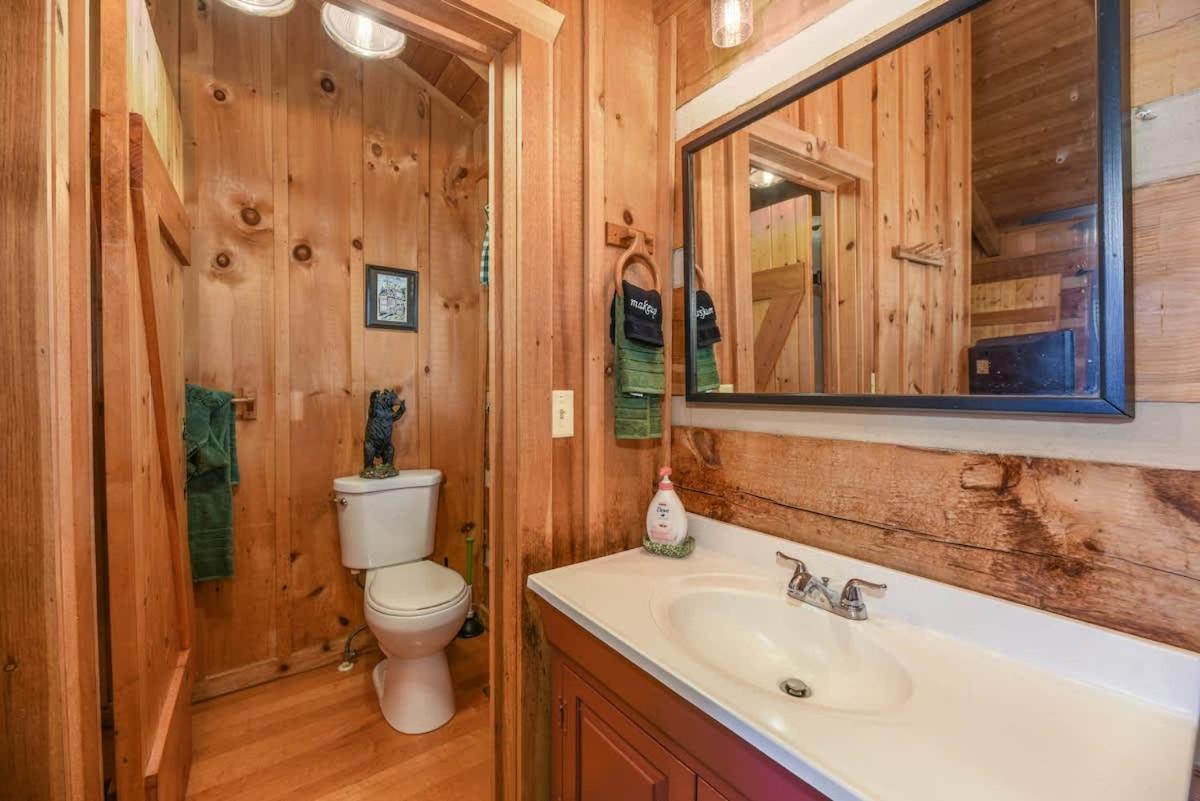 View! Cozy, Private, Fireplace, Hot Tub Log Cabin, Honeymoon! Сев'єрвілл Екстер'єр фото